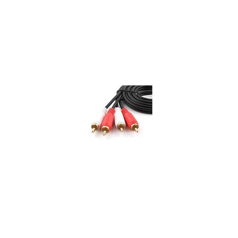 AUDIO CABLE, 2 RCA(M) TO 2 RCA(M), 7.6M