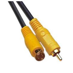 VIDEO CABLE,S-VIDEO TO COMPOSITE(1 RCA),1.5M