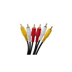 VIDEO CABLE,COMPOSITE(3 RCA),3M