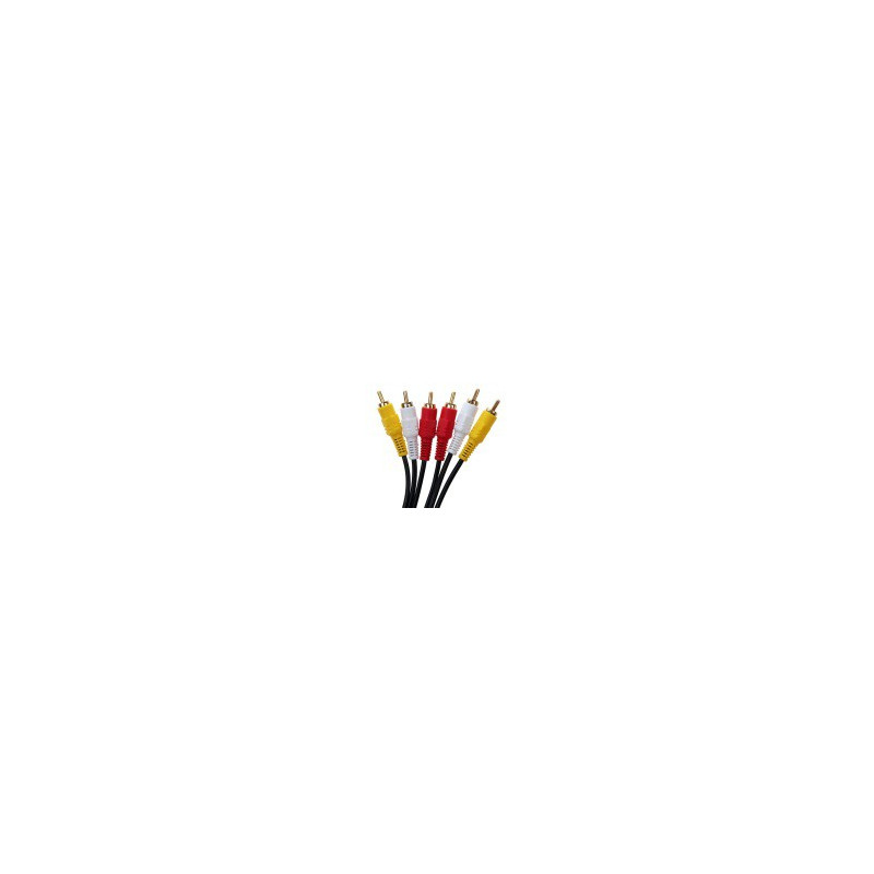 VIDEO CABLE,COMPOSITE(3 RCA),3M