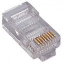 RJ45 8P8C CAT5E CRIMP CONNECTOR PLUG 4PCS/PKG