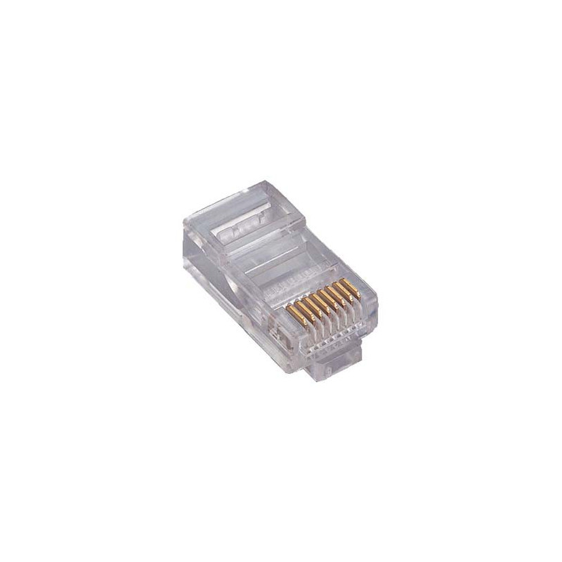 RJ-45 8P/8C CRIMP PLUG 4PCS/PKG