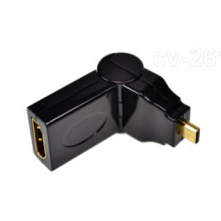 MICRO HDMI (M) TO HDMI (F) ADAPTER FOLDABLE