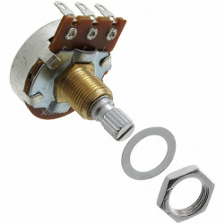 POTENTIOMETER, 250K, LINEAR, 24MM, KNURLED, LUGS