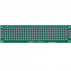 PROTOTYPING PCB, 20X80MM, DOUBLE SIDED, PLATED