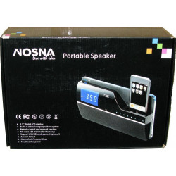 NOSNA PORTABLE SPEAKER W/ 3.5'' DIGITAL LCD DISPLA