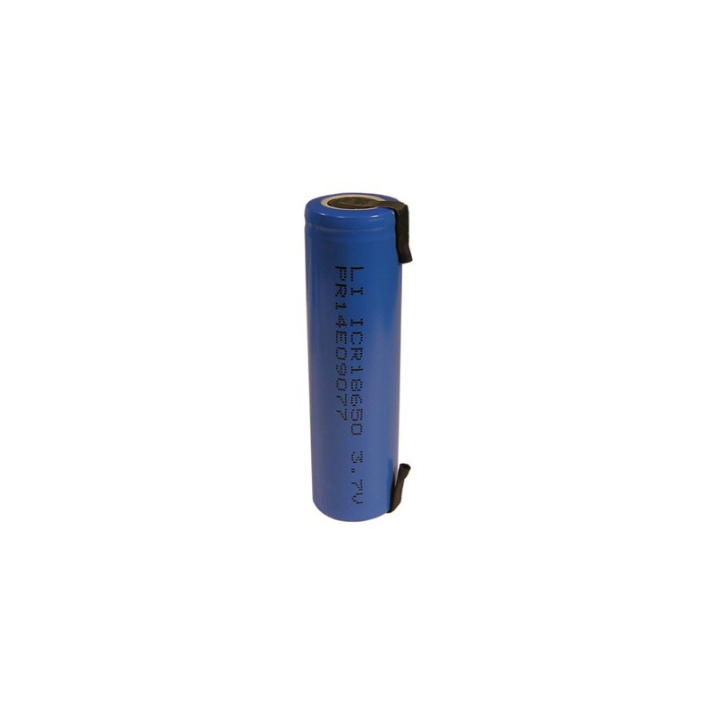 BATTERY, RECHARGEABLE LC18650 LI-ION 3.7V W/TAB