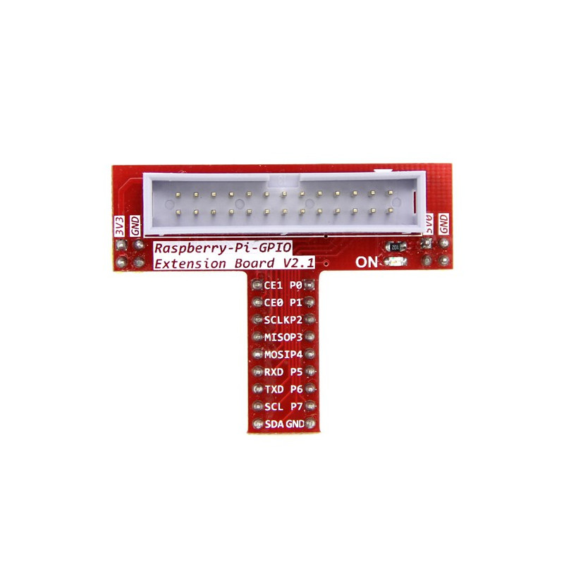 Raspberry Pi 3 T expansion DIY kit (GPIO cable + breadboard + GPIO  T-adapter plate)