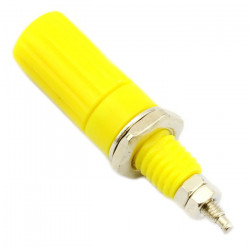 CONNECTORS, BINDING POST, 12MM,  YELLOW SLF-2064Y