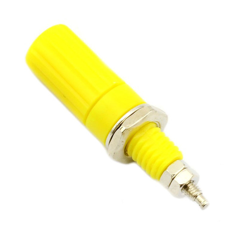 CONNECTORS, BINDING POST, 12MM,  YELLOW SLF-2064Y