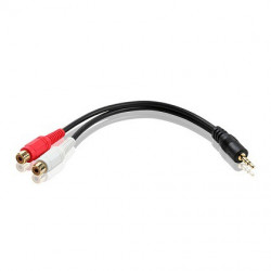 CABLE 3.5MM / 2RCA (F) Q377 0.2M