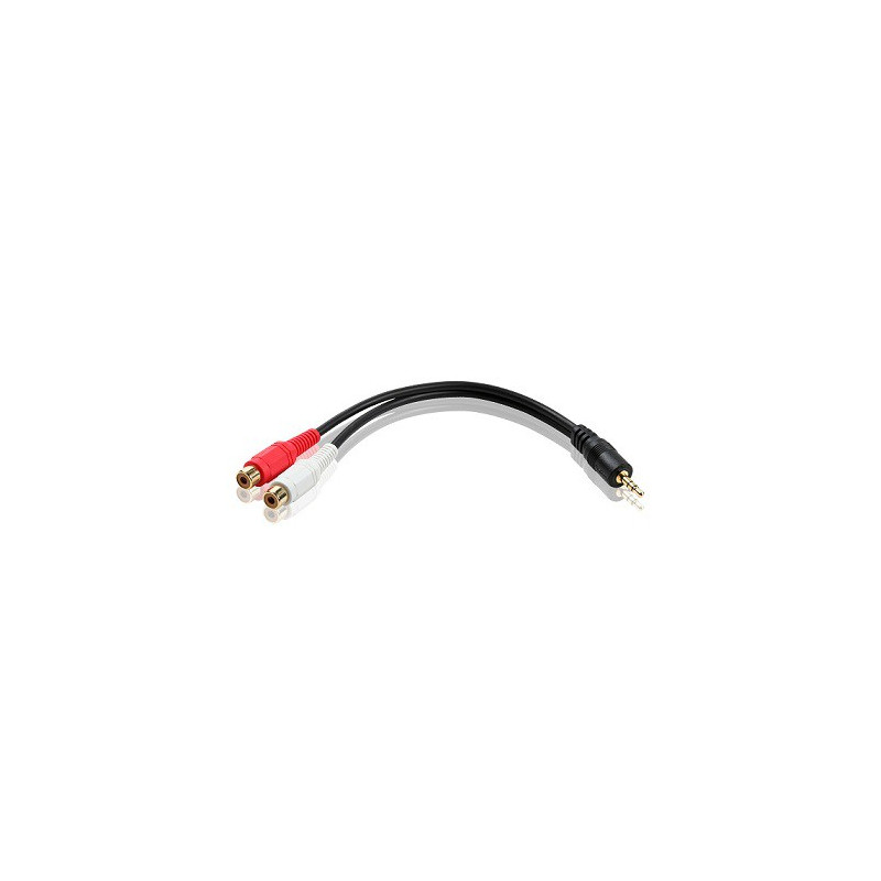 CABLE 3.5MM / 2RCA (F) Q377 0.2M