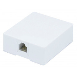 WALL PLATE 6P/6C SURFACE MOUNT JACK 12-23-0