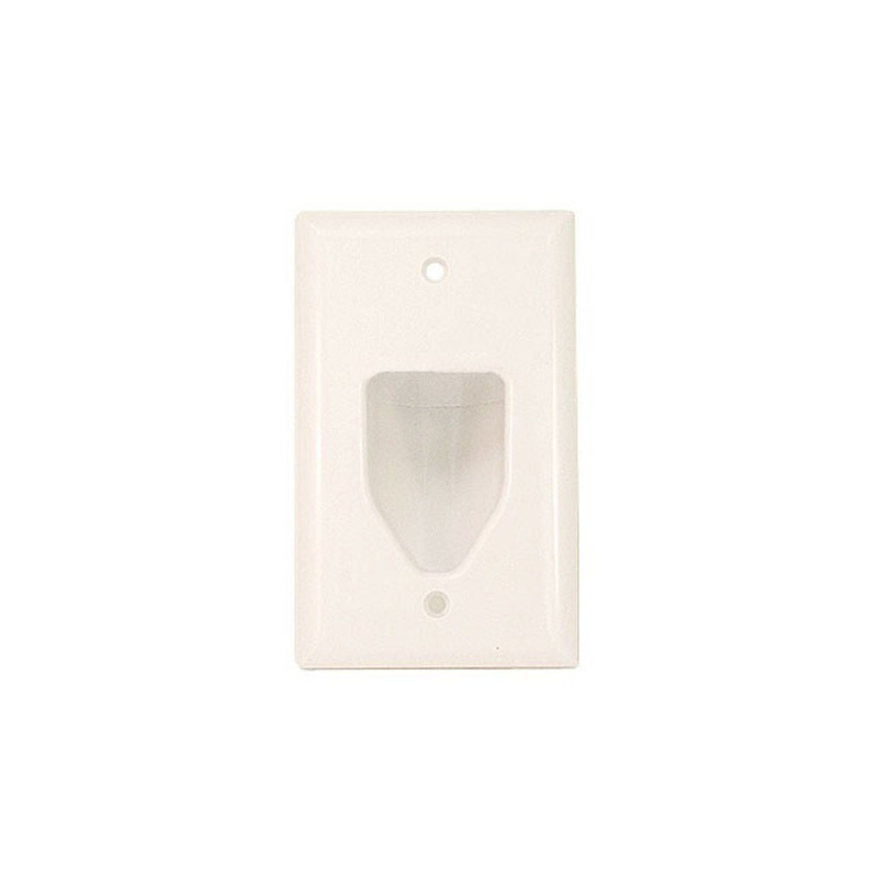 1-GANG RECESSED LOW VOLTAGE WALL PLATE