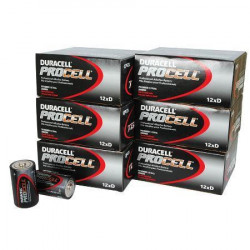 BATTERIES DURACELL PROCELL 1.5V D-CELL ALKALINE