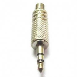 3.5MM STEREO SILVER METAL PHONE PLUG SLF3017