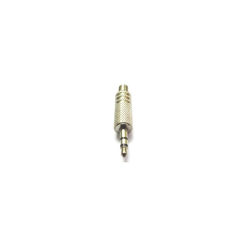 3.5MM STEREO SILVER METAL PHONE PLUG SLF3017