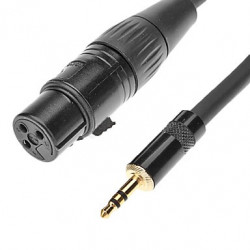 AUDIO CABLE, 3.5MM ST (M) - XLR (F) 1M/3FT