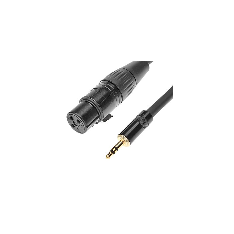 AUDIO CABLE, 3.5MM ST (M) - XLR (F) 1M/3FT