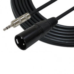 AUDIO CABLE, 3.5MM ST (M) - XLR (M) 3M