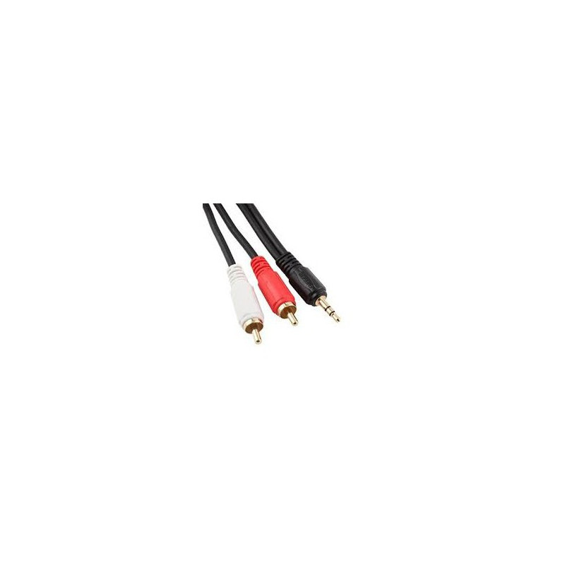 AUDIO CABLE 3.5mm(M) TO 2 RCA(M) 0.2M