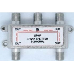 TV SPLITTER 4-WAY 5-2400MHZ