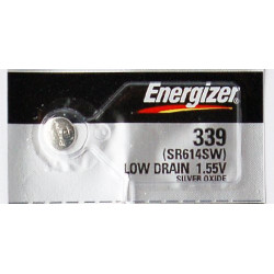 BATTERIES, SR614SW(339) 1.55V SILVER OXIDE