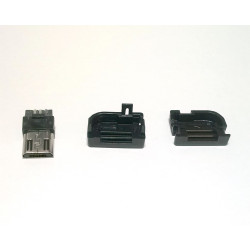 USB DIY CONNECTOR SHELL - TYPE B R/A MICRO-B PLUG