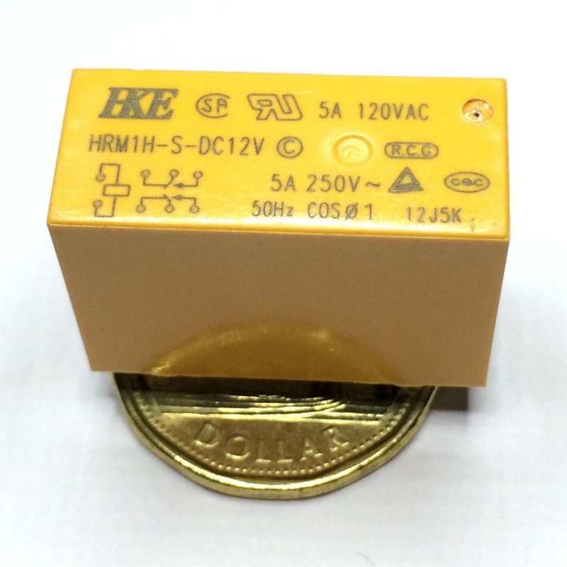 RELAY,HKE,HRM1,24VDC COIL,DPDT,5A