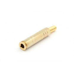 1/4" MONO INLINE JACK GOLD PLATED