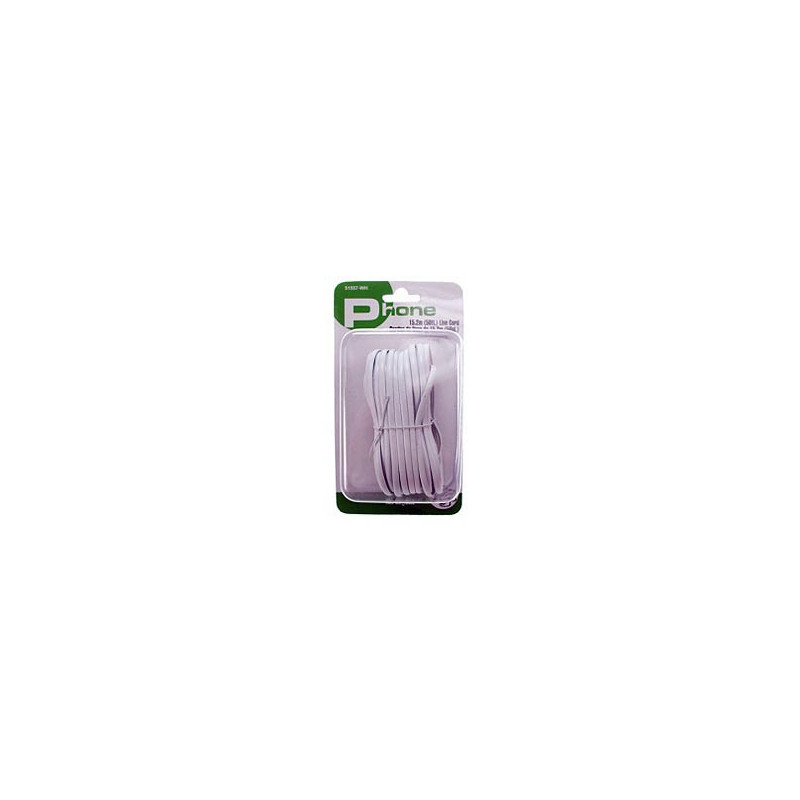 TELEPHONE CABLE, RJ11(6P4C), 50FT