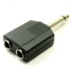 1/4" MO. PLUG TO 2X1/4" MO JACK SS2-6089