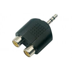 3.5MM ST PLUG/ 2XRCA JACK...