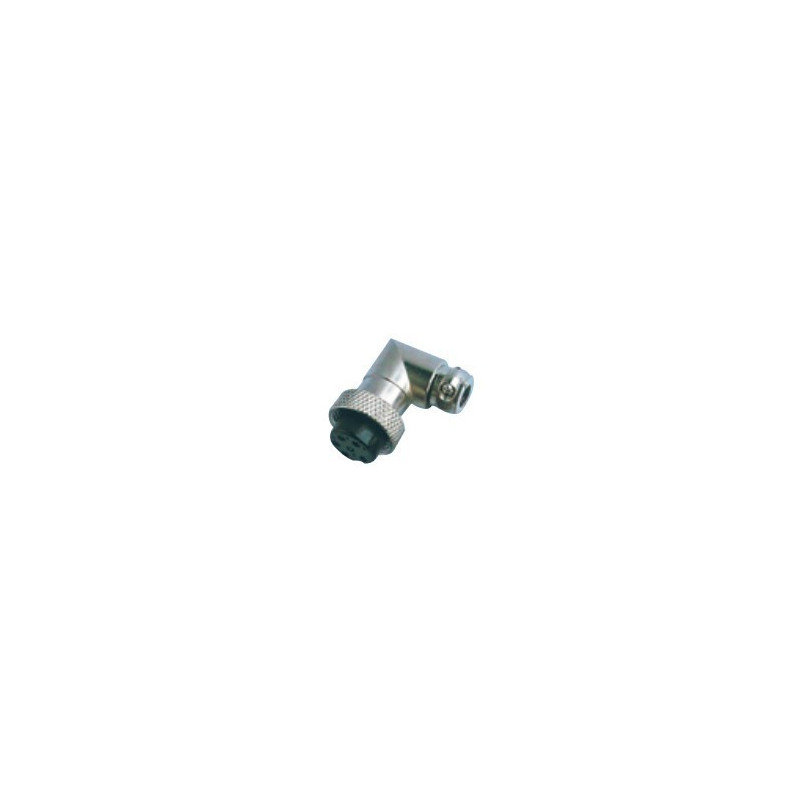 PLUG & JACK, DIN, METAL, RIGHT ANGLE, 5P, (F)