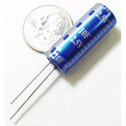 ELECTROLYTIC SUPER CAP, 2.5V, 10F