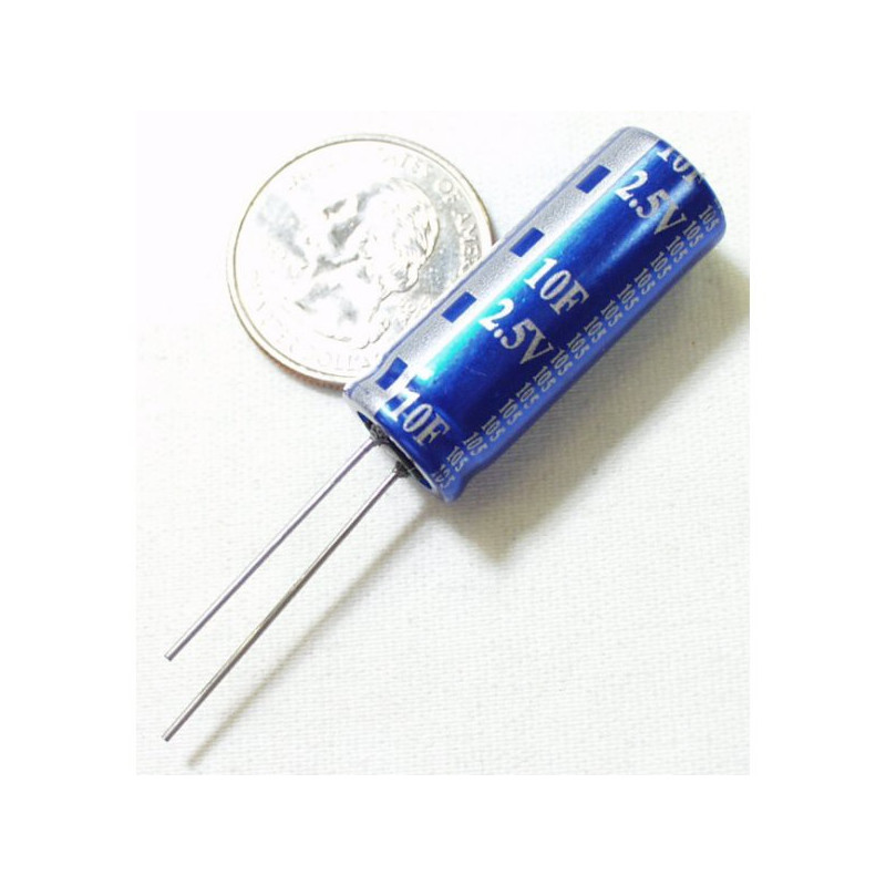 ELECTROLYTIC SUPER CAP, 2.5V, 10F