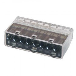 PUSH N LOCK CONNECTOR BLOCK 22-12 AWG 8P 400V 24A