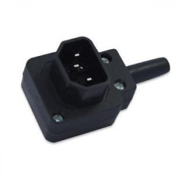 IEC POWER PLUG VERTICAL RIGHT ANGLE 3-PIN