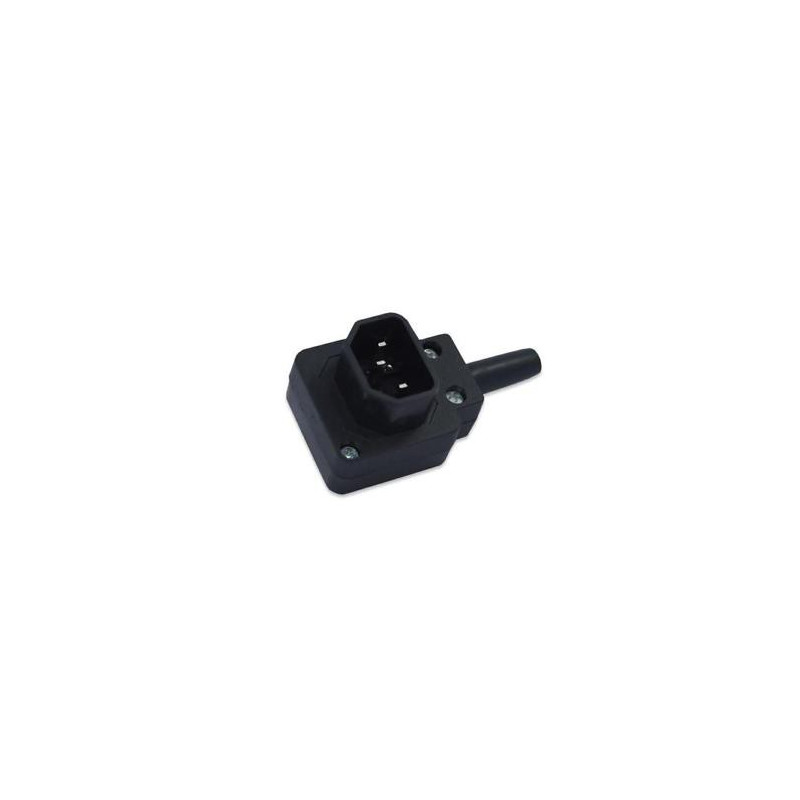 IEC POWER PLUG VERTICAL RIGHT ANGLE 3-PIN