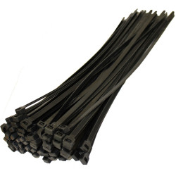 CABLE TIE, GT-250ST, 250X4.8MM, BLACK, 100PCS