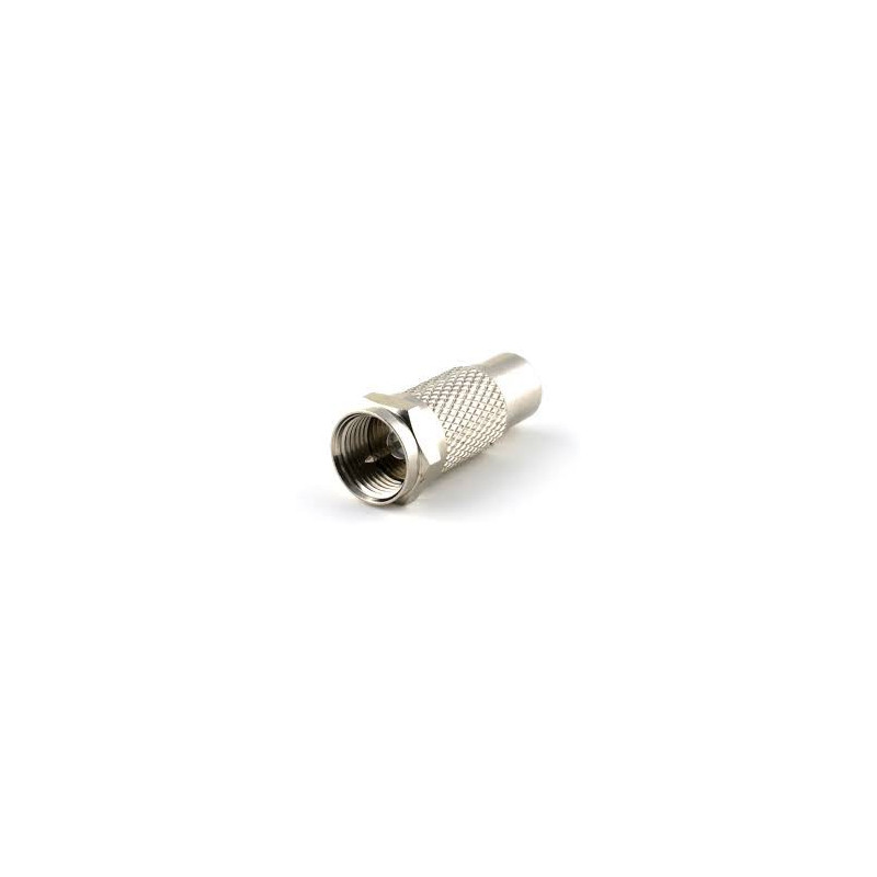 F-PLUG/RCA JACK ADAPTOR (SILVER)