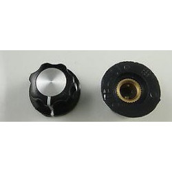 KNOBS A01 FLOWER SHAPE BLACK