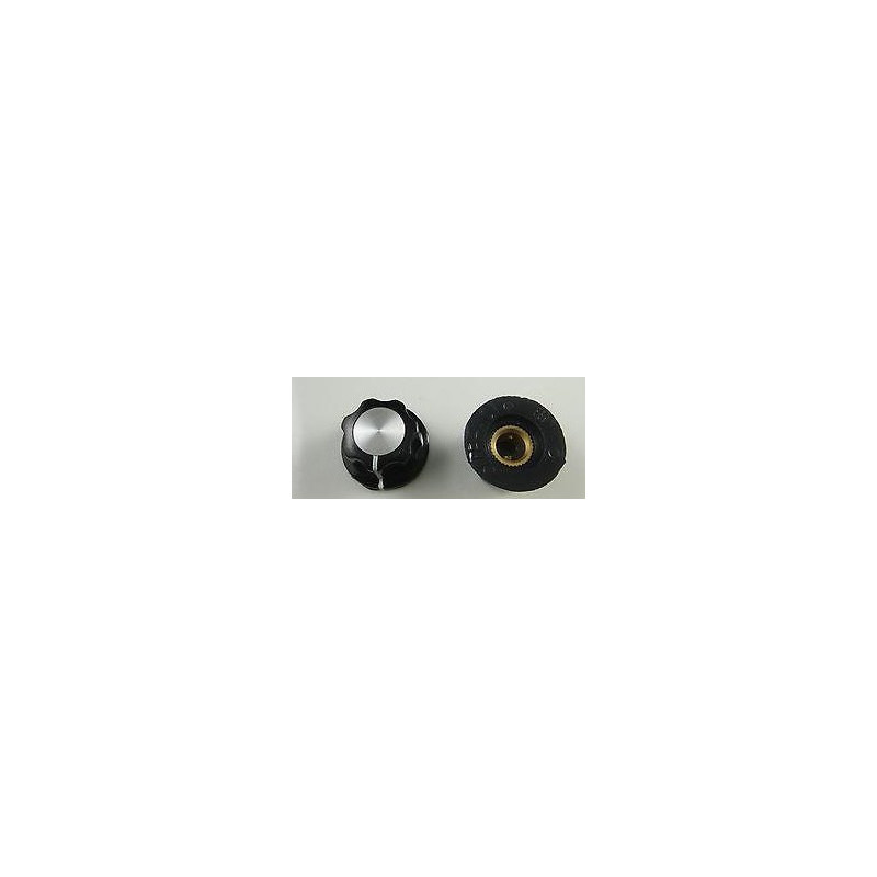 KNOBS A01 FLOWER SHAPE BLACK