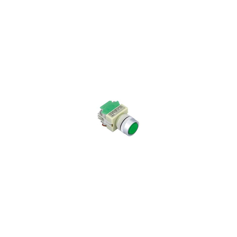 PUSH BUTTON SWITCH NC/NO GREEN Y090-GM