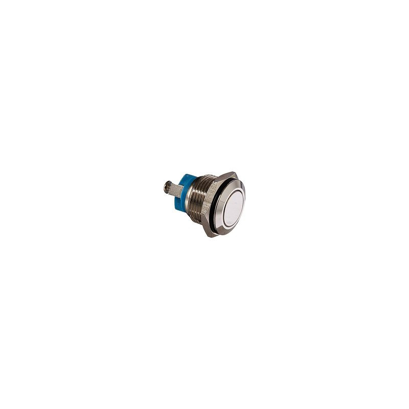 PUSH BUTTON MOMENTARY VANDAL (L) FLAT, SCREW