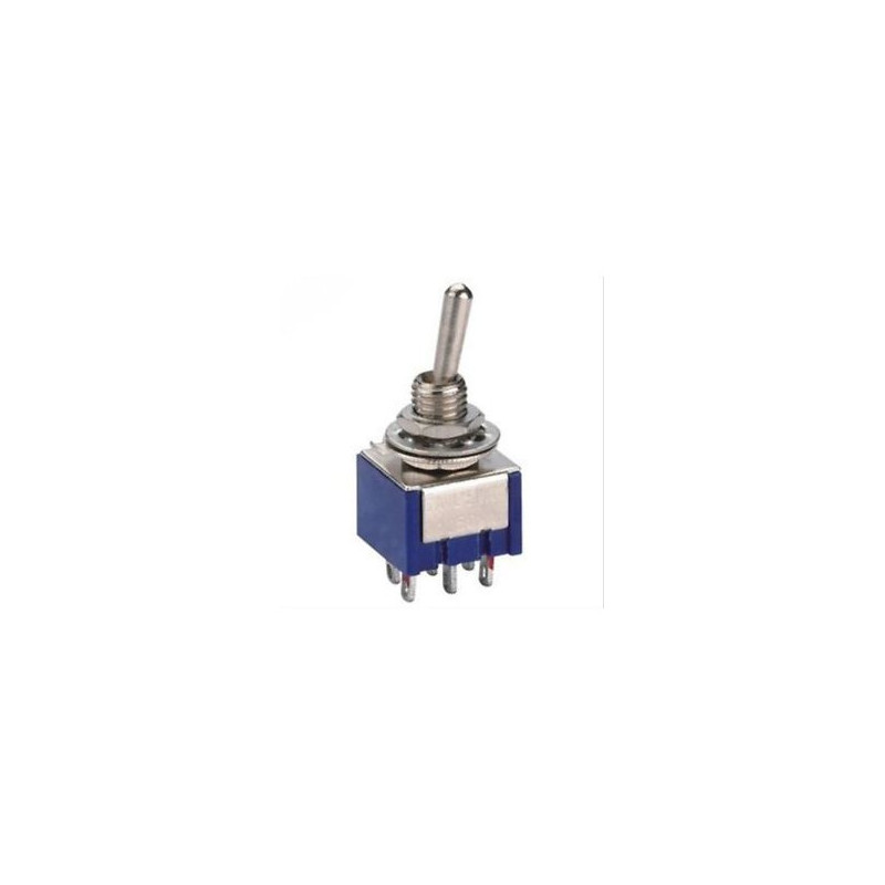 TOGGLE SWITCH,DPDT,ON-ON,4A,SOLDER LUG