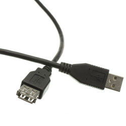 USB CABLE, A TO A, F/M, 0.5M(1.5FT)