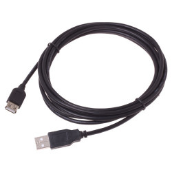 USB CABLE, A TO A, F/M, 3M(10FT)