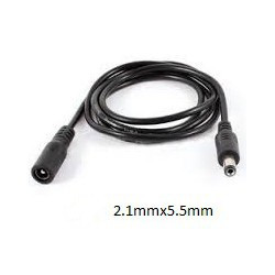 COAXIAL 2.1MM M/F EXTENSION CABLE 18AWG 4M