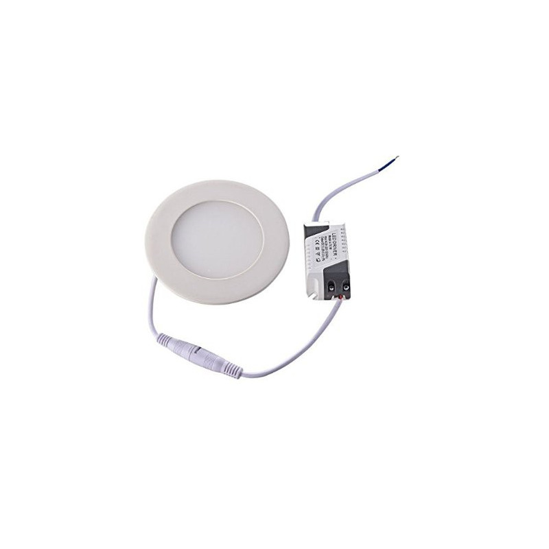 CEILING LED, ROUND, 6W, COLD WHITE W/120V DRIVER